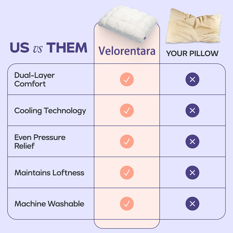 Cooling Ice Silk Bed Pillow For Sleeping