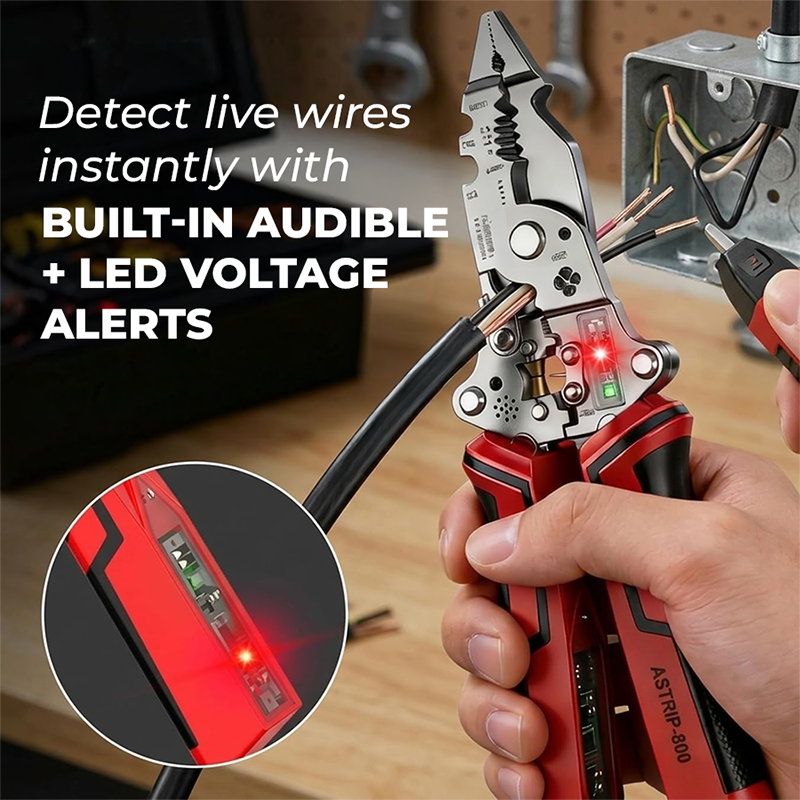 16-in-1 Wire Stripper & Twister Pliers with Voltage Tester