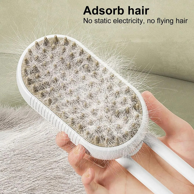 3-in-1 Electric Pet Steam Brush