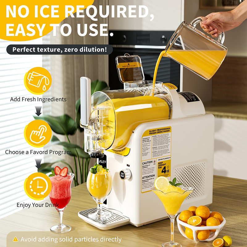 2 In 1 Ice Cream Maker Slushie Machine for Home