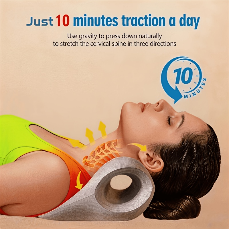 📢📢50% Off !! ⏰u-shaped Cervical Massage Pillow with Acupressure Relief