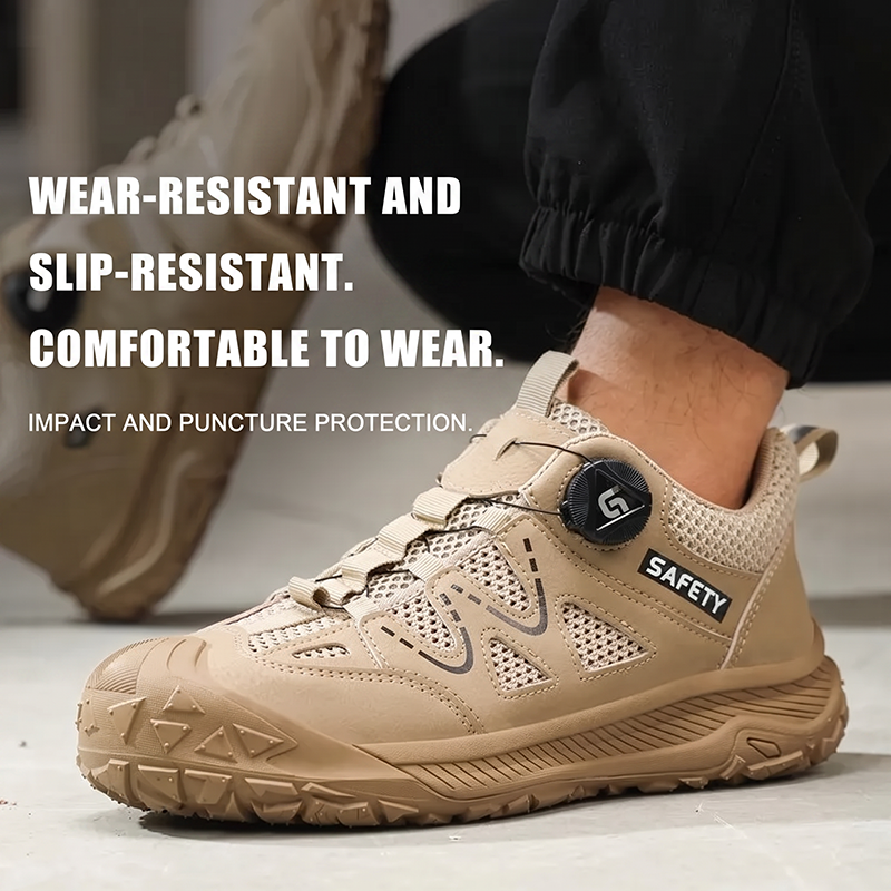 Lightweight Anti-smash Anti-puncture Breathable Insulated Safety Work Shoes With Steel Plate