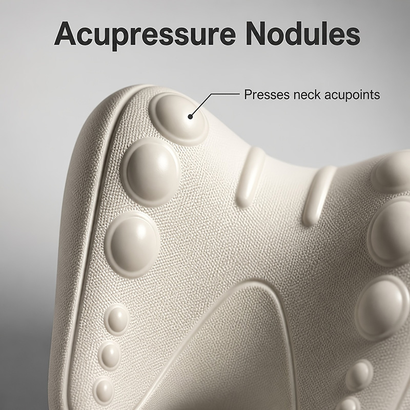 📢📢50% Off !! ⏰u-shaped Cervical Massage Pillow with Acupressure Relief