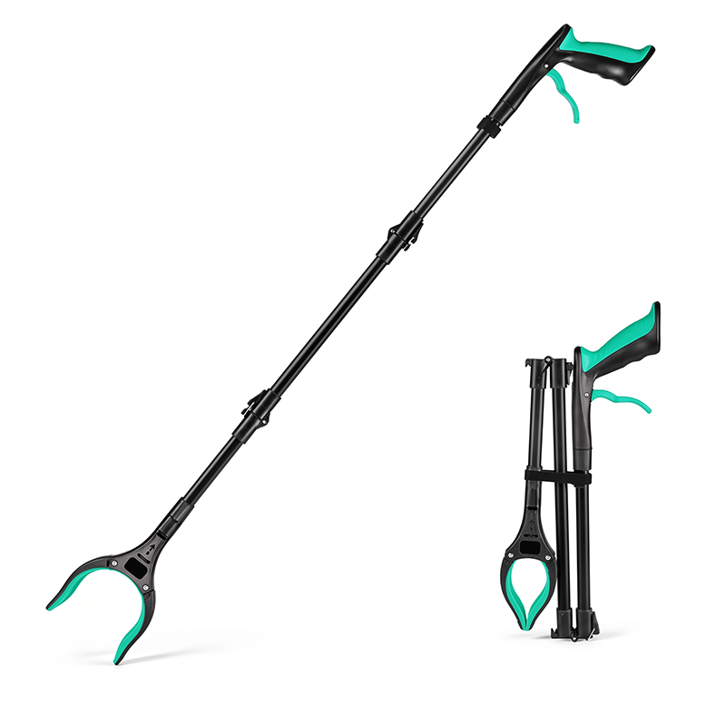 43" Extra Long Grabber Reacher Tool – Heavy Duty with 360° Rotating Jaw & Magnets