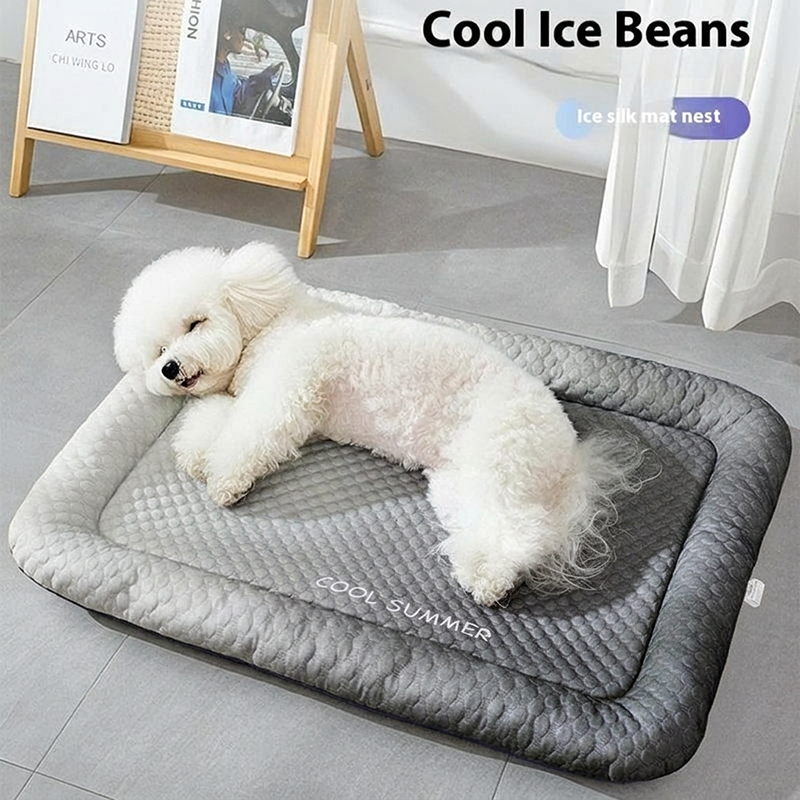 Pet Cooling Pad Mat for Dogs and Cats - Ice Silk Summer Cool Bed Blanket in Gradient Colours