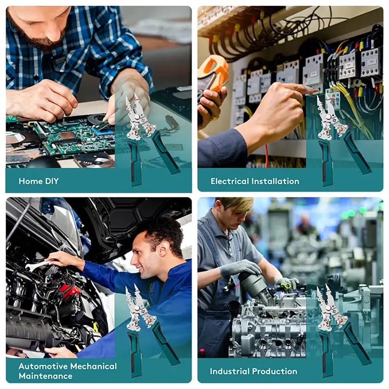 16-in-1 Wire Stripper & Twister Pliers with Voltage Tester