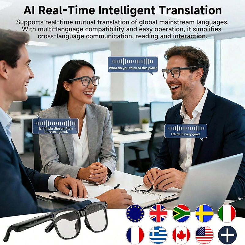 AI Bluetooth Smart Photochromic Sunglasses