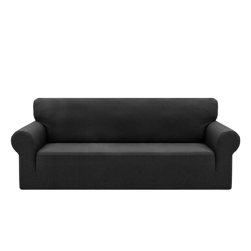High Stretch Jacquard Sofa Cover with Non-slip Straps