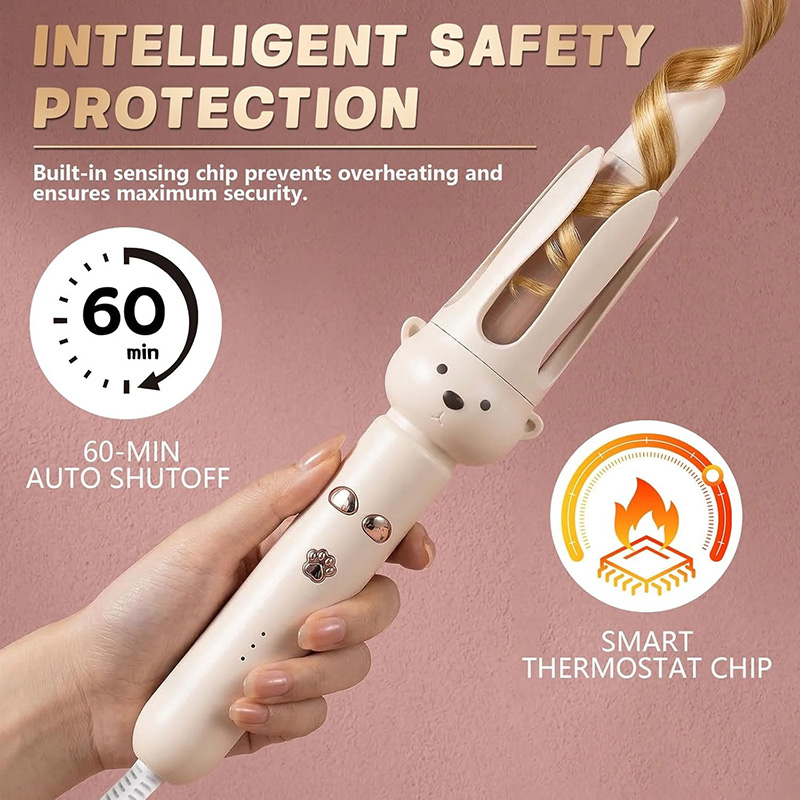 Fully Automatic Rotating Curling Iron – Effortless Salon Waves at Home