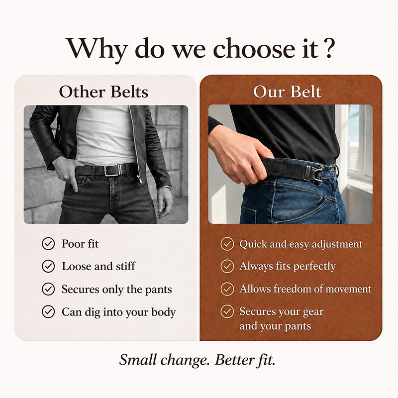 Unisex Buckleless Belt Hook Tactical Waist – Pack Of 2