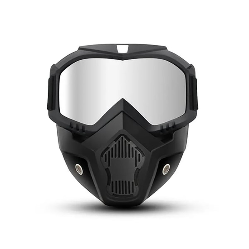Detachable Full Face Goggle Mask-anti-fog & Dustproof All-in-one Shield