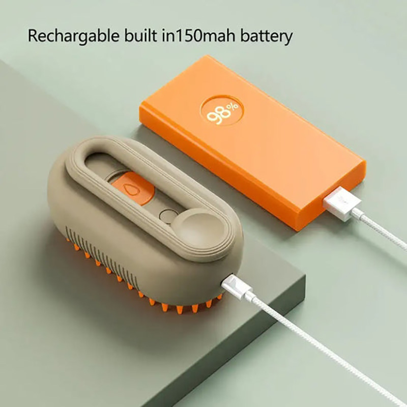 3-in-1 Electric Pet Steam Brush