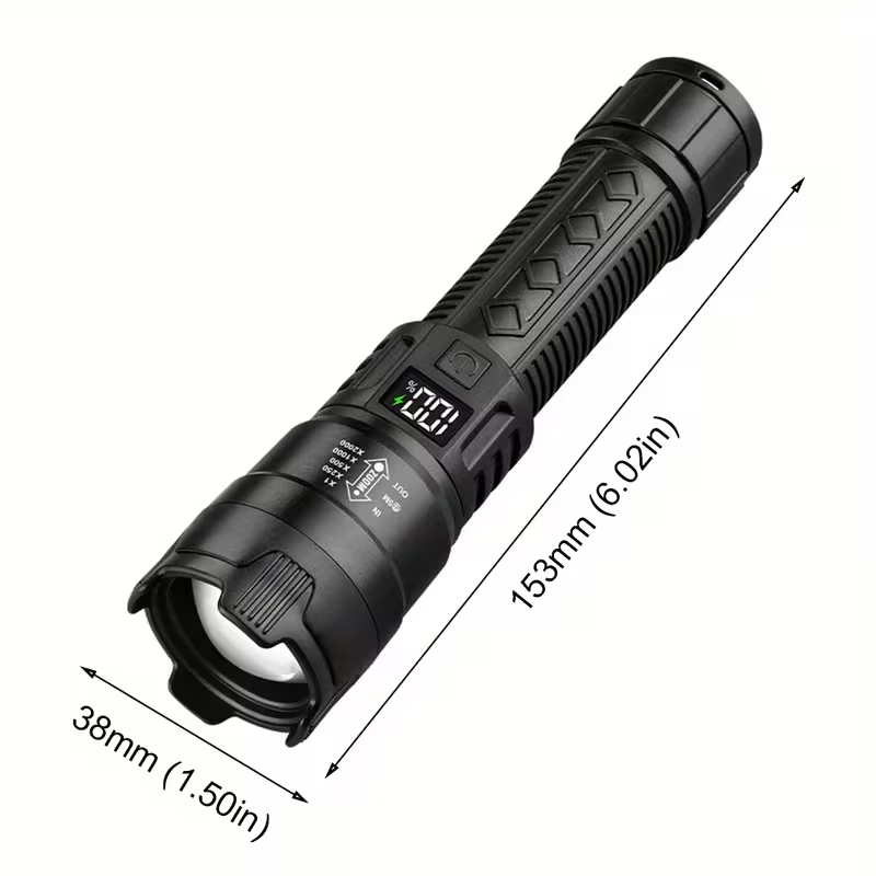 Rechargeable Led Torch - Usb Hand Lantern For Camping, Outdoor, And Emergency Use