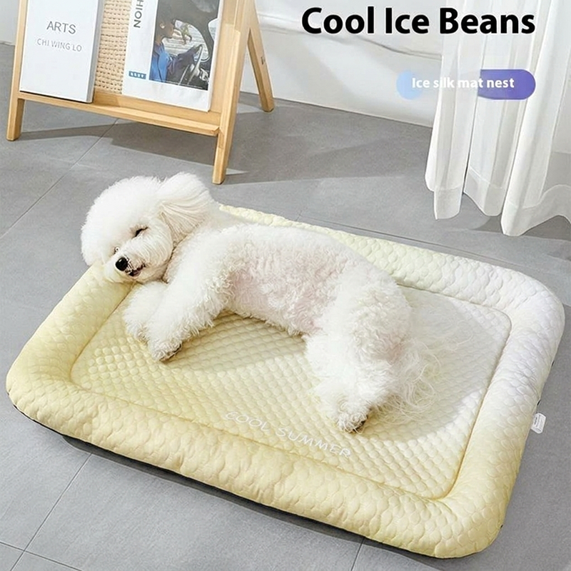 Pet Cooling Pad Mat for Dogs and Cats - Ice Silk Summer Cool Bed Blanket in Gradient Colours