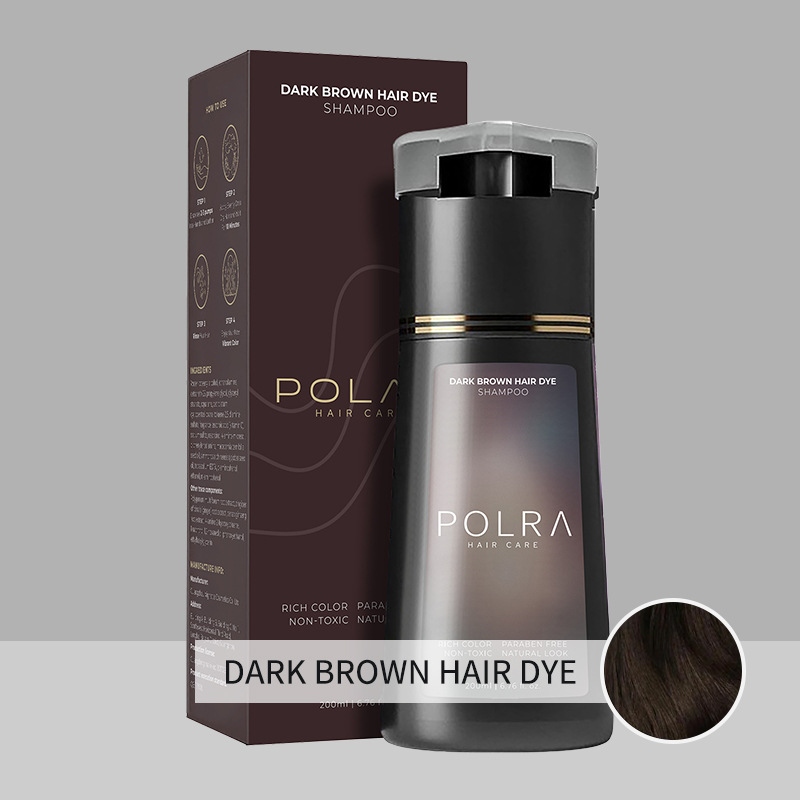 Instant Dye Shampoo | Jet Black Hair Dye Color Shampoo For Gray Coverage