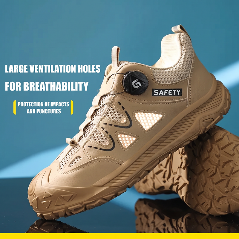 Lightweight Anti-smash Anti-puncture Breathable Insulated Safety Work Shoes With Steel Plate