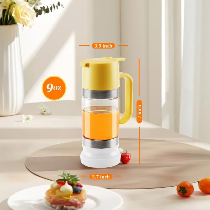 🔥 Hot Sale Discount 46% Off 🍯 Glass Honey Dispenser Kitchen Items No Drip No Mess Leak-free Design With Handle