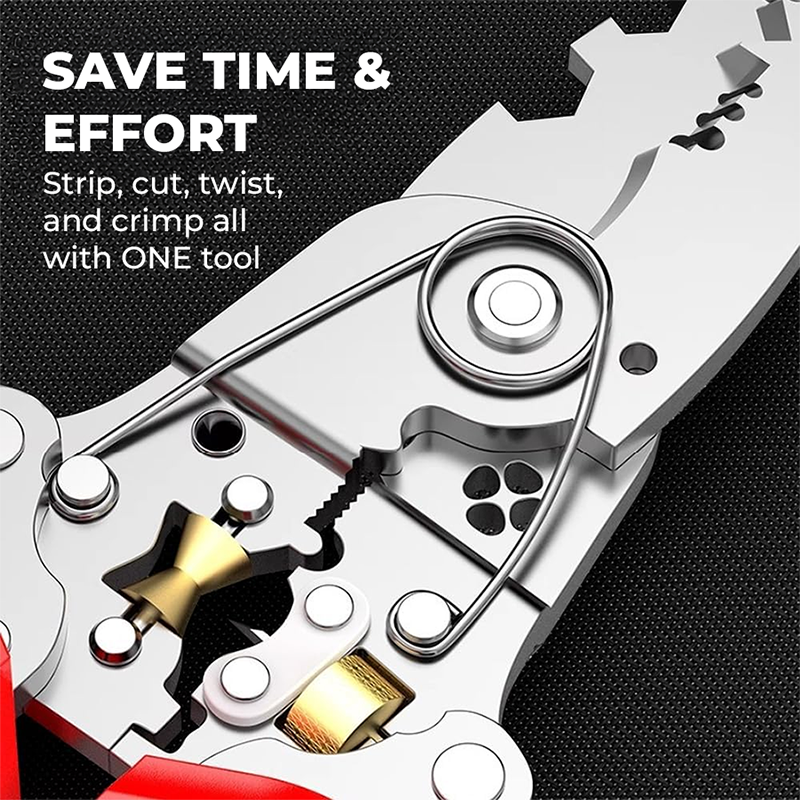 16-in-1 Wire Stripper & Twister Pliers with Voltage Tester