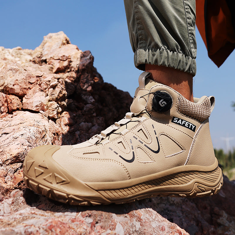 Lightweight Anti-smash Anti-puncture Breathable Insulated Safety Work Shoes With Steel Plate