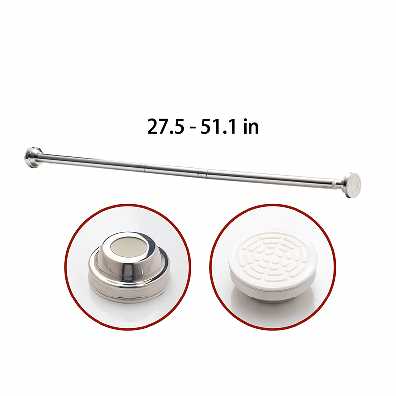 ✨ Install In Seconds Without Drilling—Adjustable Tension Rod for Smarter Storage at Home 🏠