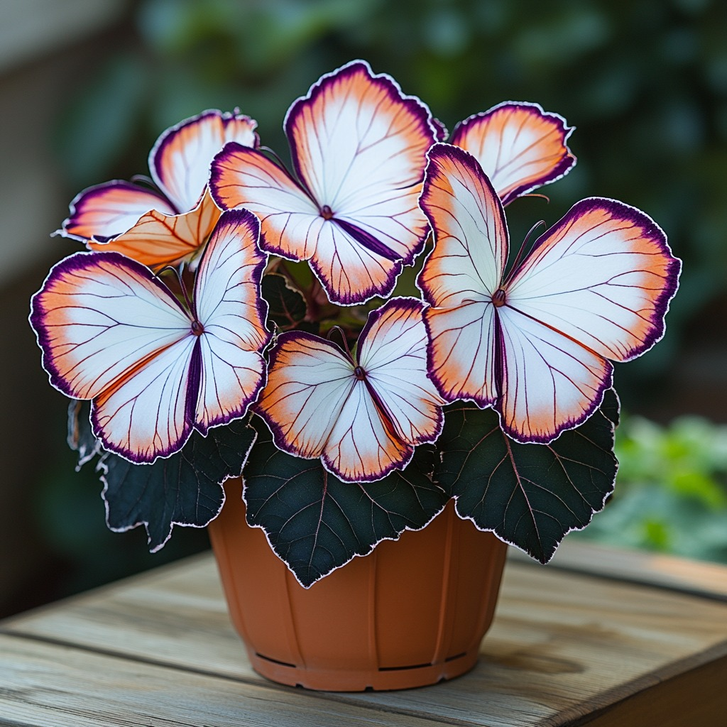 Butterfly Begonia Seed Series 🦋🌺 Bonsai Hanging Basket Garden