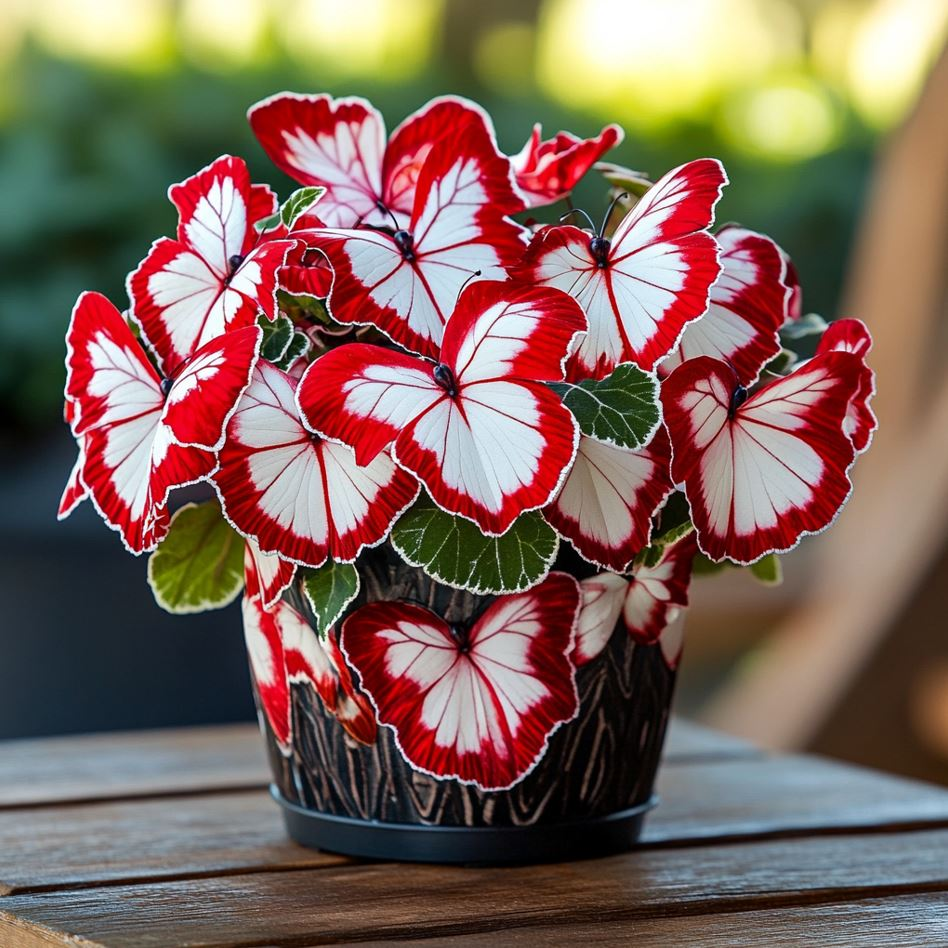 Butterfly Begonia Seed Series 🦋🌺 Bonsai Hanging Basket Garden