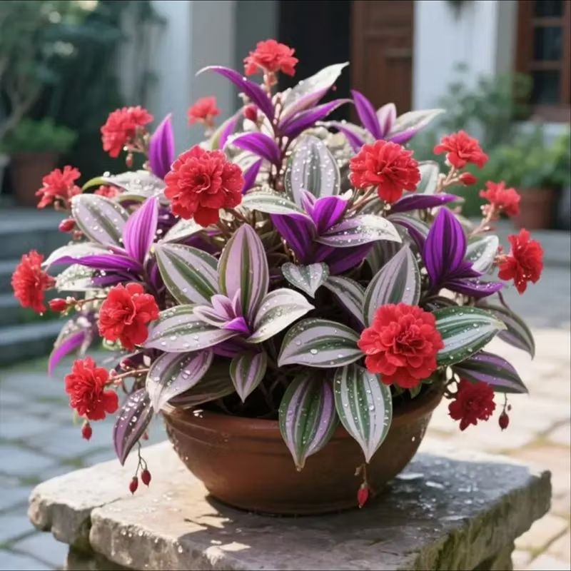 New Arrival - Charm of Tradescantia zebrina