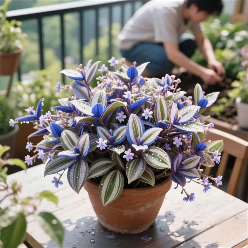 New Arrival - Charm of Tradescantia zebrina