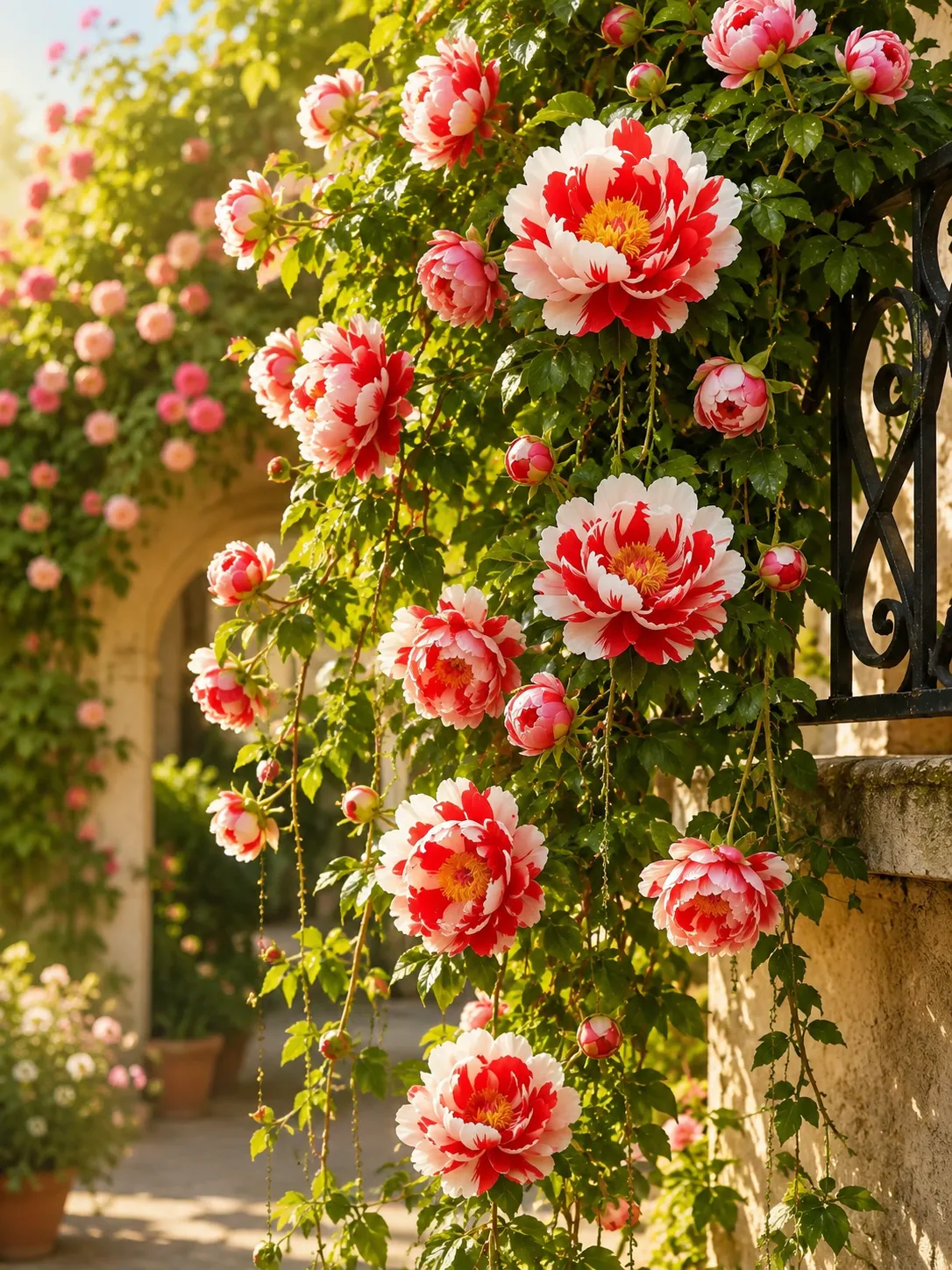 Rare Double Climbing Peonies &🌺 That Bloom Big & Beautiful