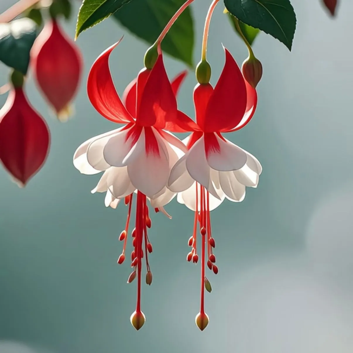 🌸 Double Fuchsia – Beautiful Shade-Loving Flowering Plants