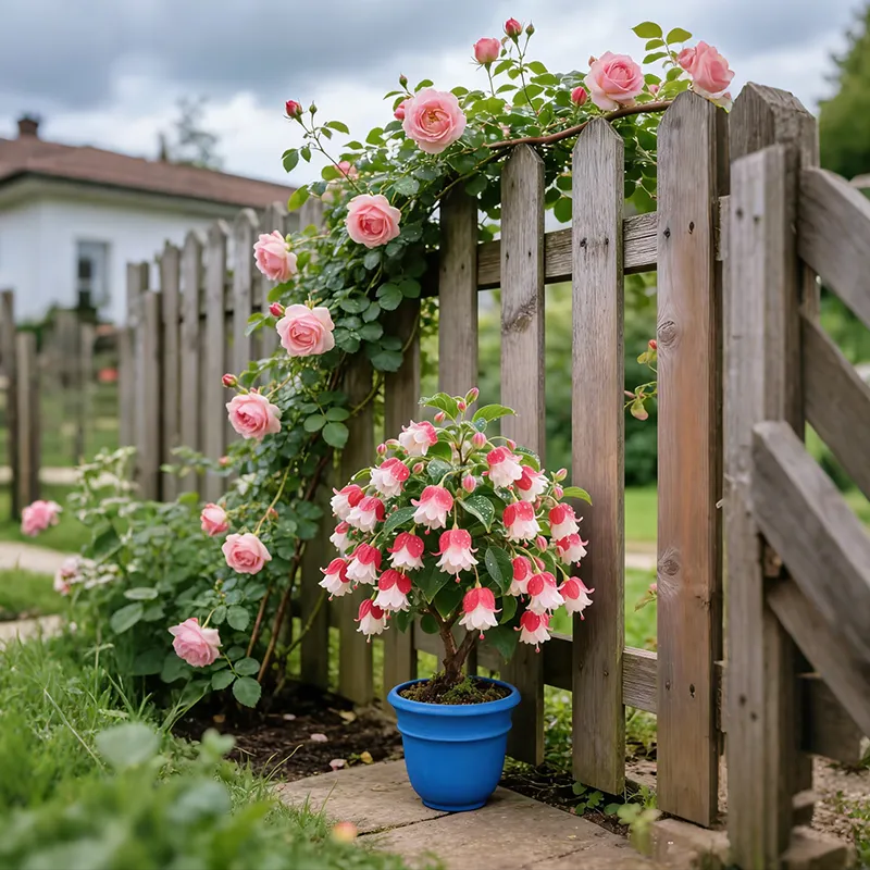 🌸 Double Fuchsia – Beautiful Shade-Loving Flowering Plants