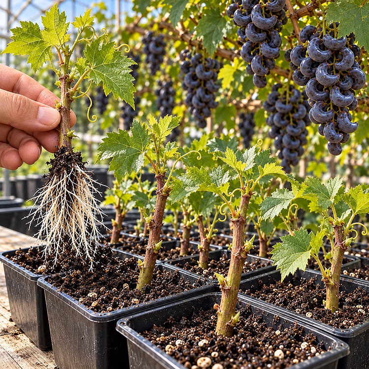 🍇 Rare Crescent Moon Grapes – Grow Stunning Moon-Shaped Grapes at Home!