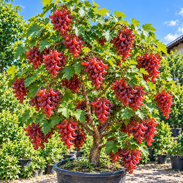🍇 Rare Crescent Moon Grapes – Grow Stunning Moon-Shaped Grapes at Home!