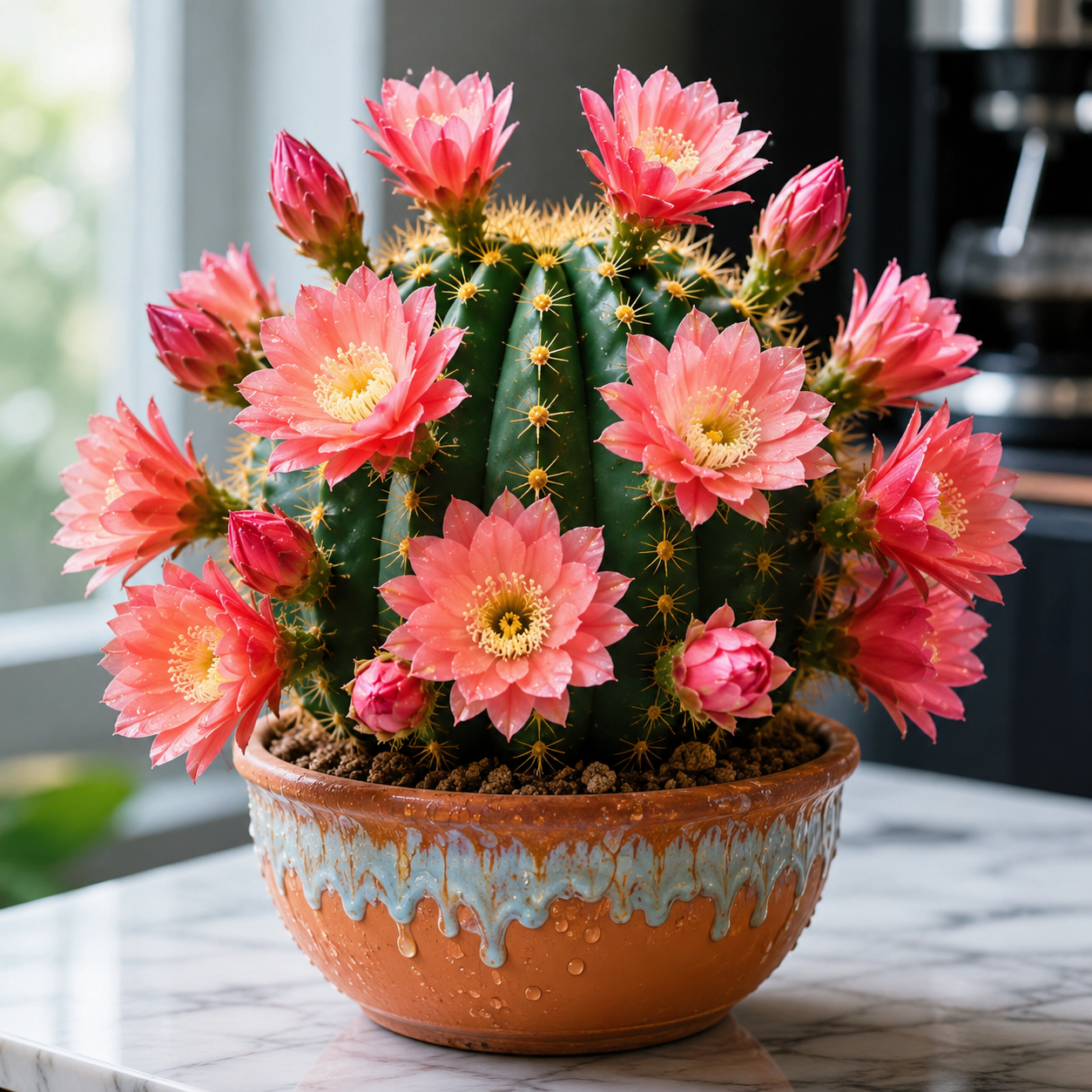 🌸 Rare Echinopsis Cactus – A Tiny Cactus with Giant, Stunning Blooms