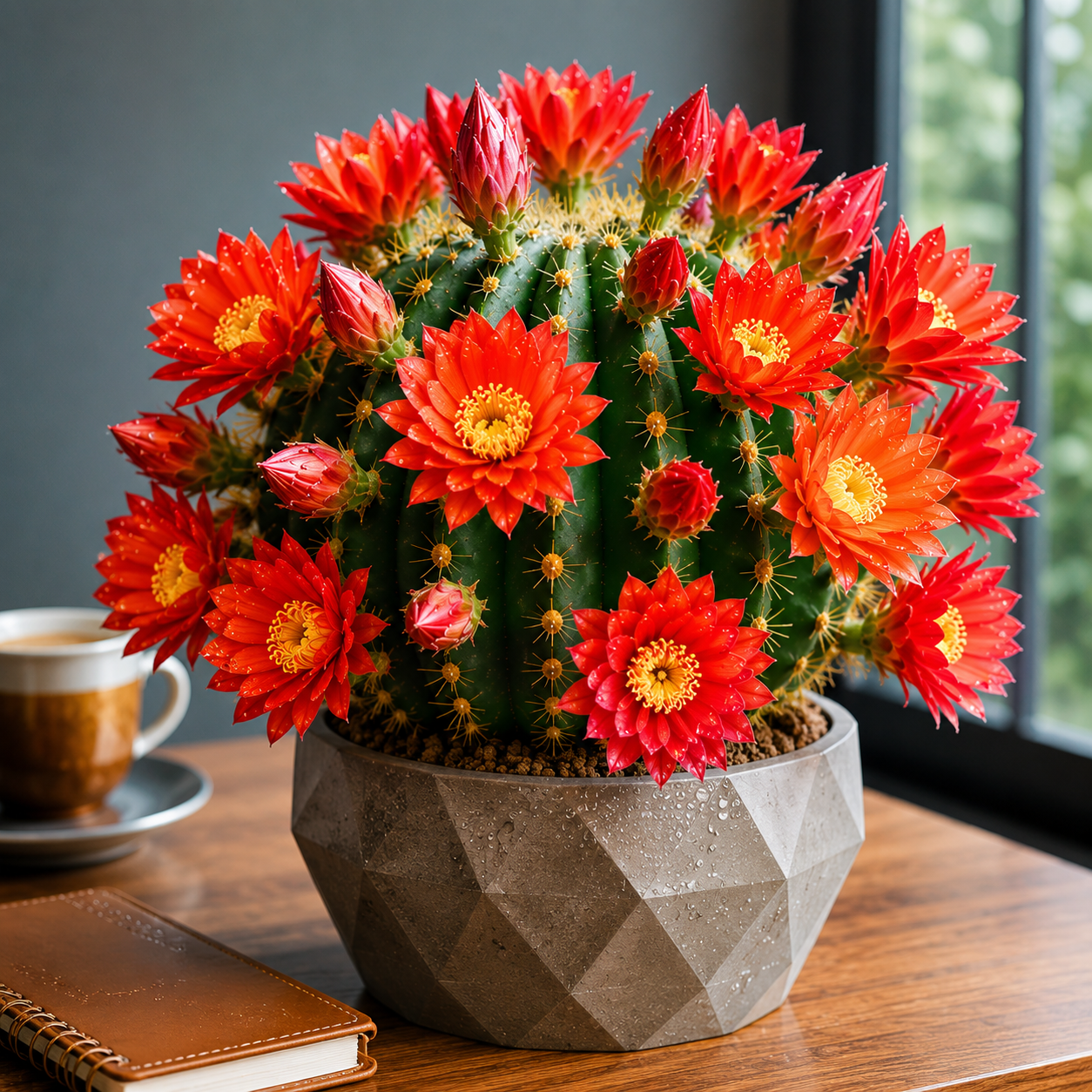 🌸 Rare Echinopsis Cactus – A Tiny Cactus with Giant, Stunning Blooms