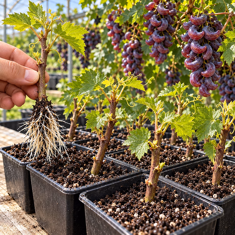 🍇 Rare Crescent Moon Grapes – Grow Stunning Moon-Shaped Grapes at Home!