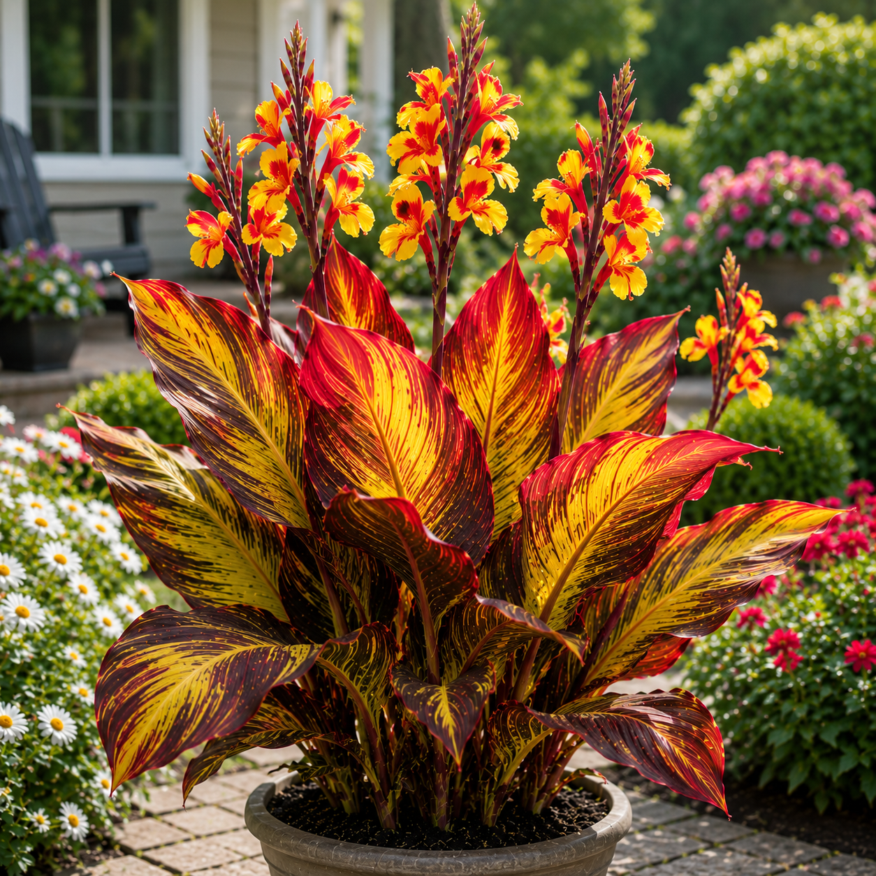 Rare Variegated Canna Lily