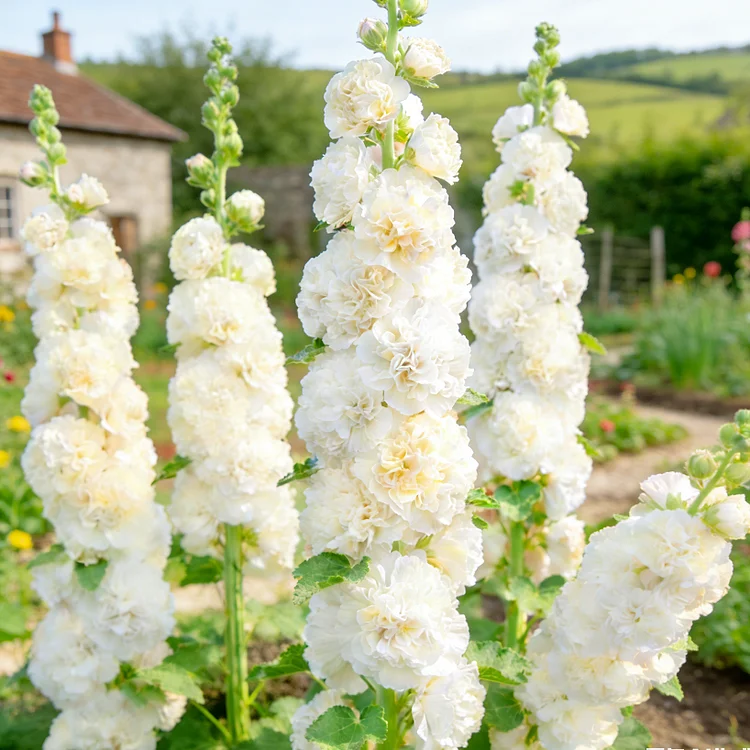 💥Grow Towering Hollyhocks: Vibrant Blooms for Your Garden Paradise