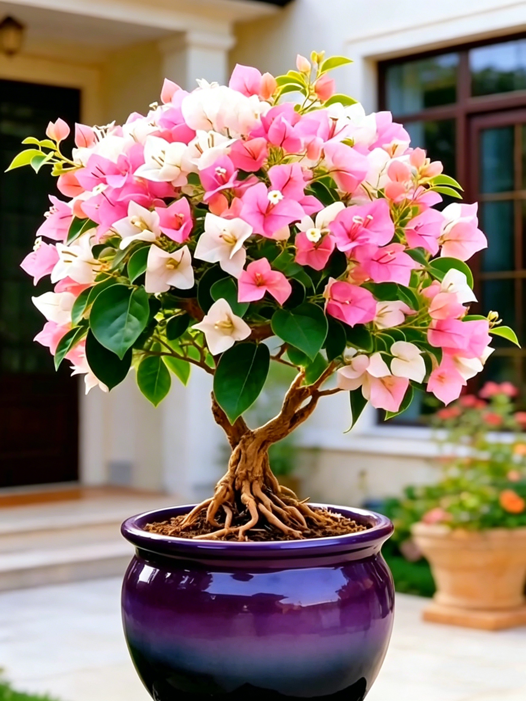 Colorful Bougainvillea Live Plants 🌺 Explosive Color Blooms That Transform Any Wall Into a Tropical Paradise