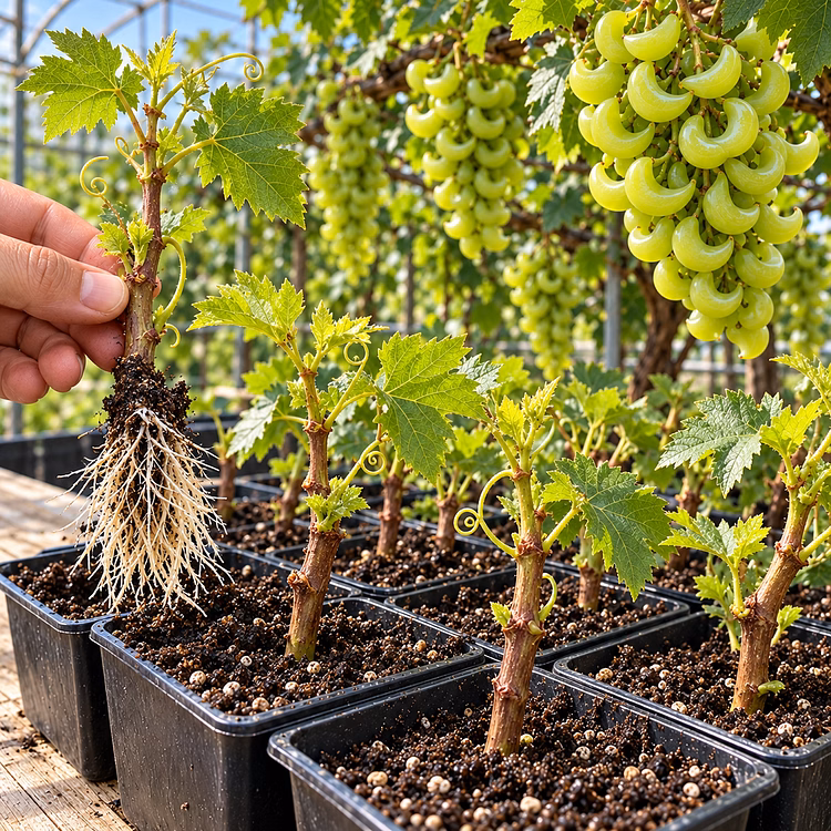 🍇 Rare Crescent Moon Grapes – Grow Stunning Moon-Shaped Grapes at Home!