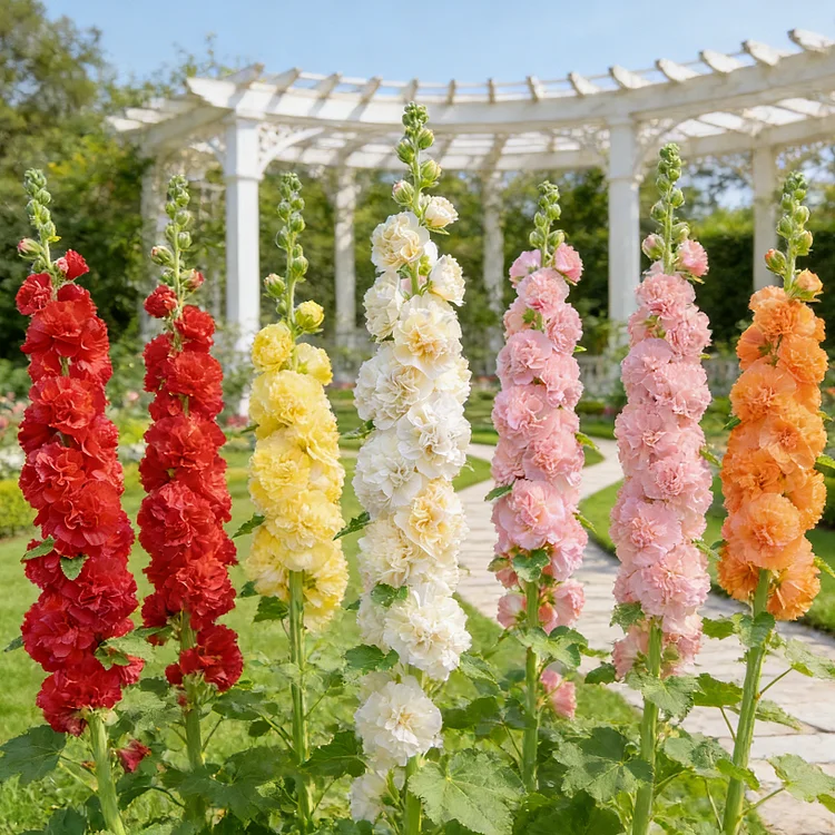 💥Grow Towering Hollyhocks: Vibrant Blooms for Your Garden Paradise