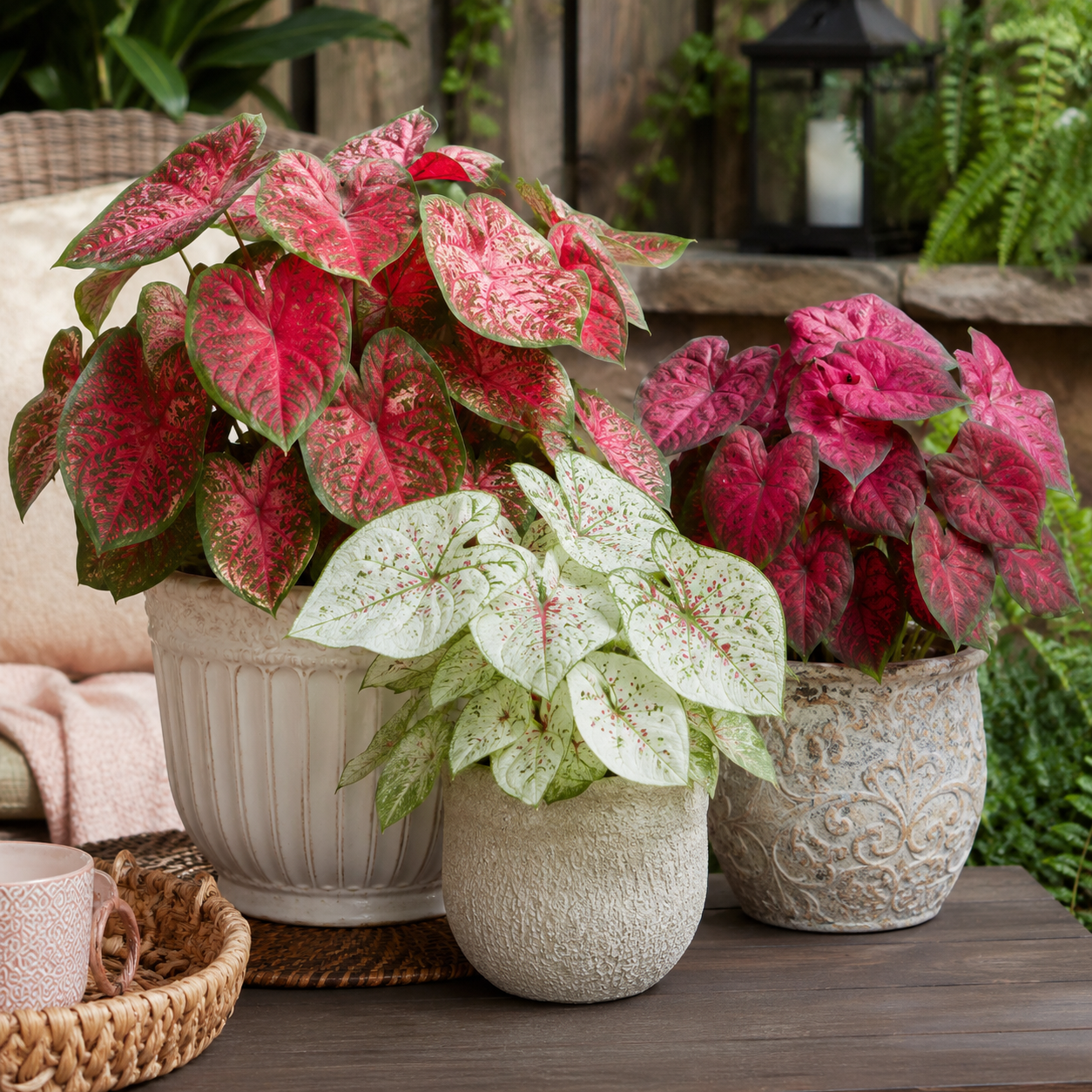 Colorful Caladium bulbs
