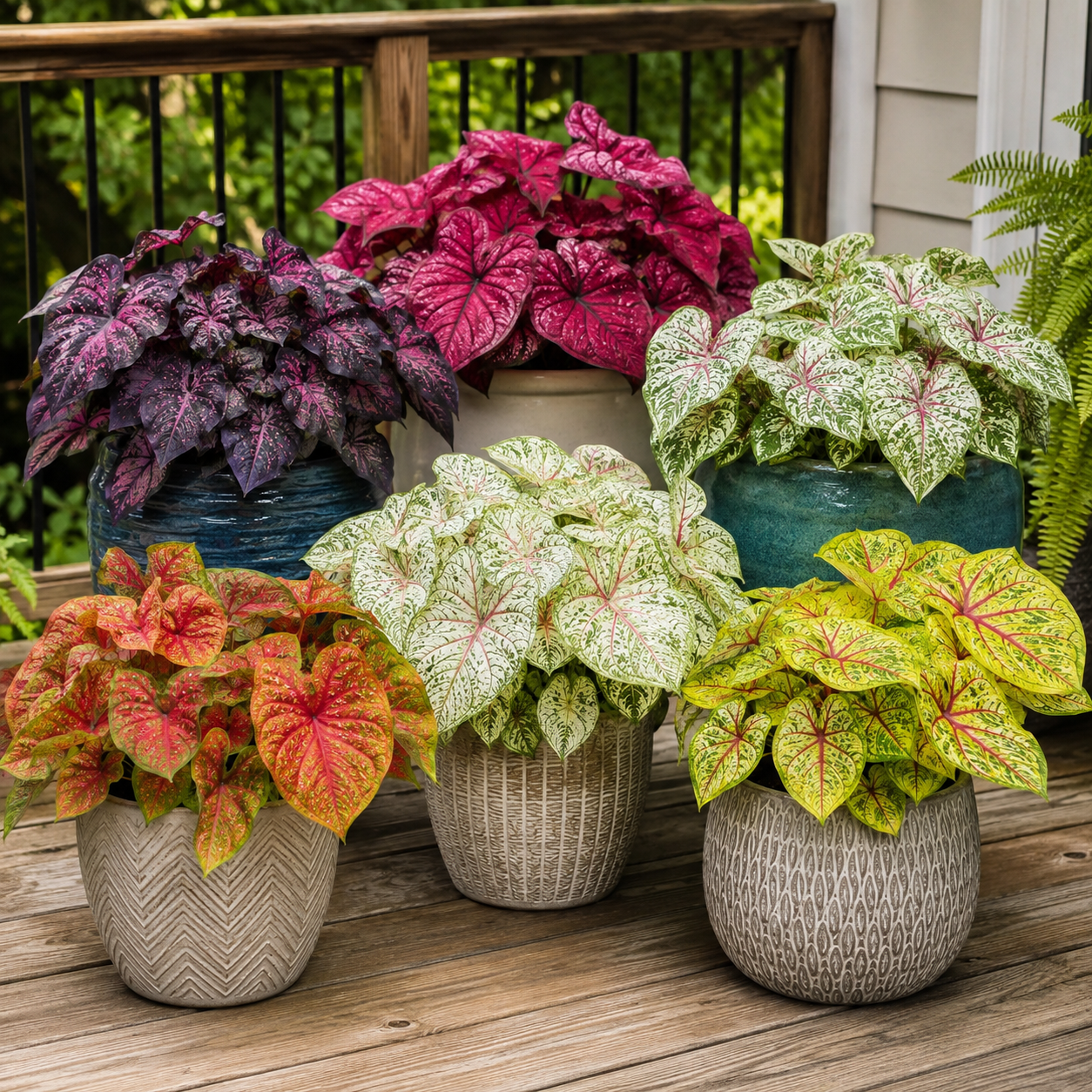 Colorful Caladium bulbs