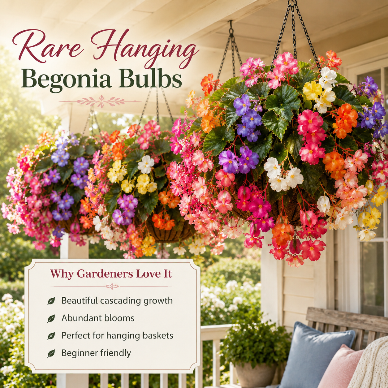 Rare hanging begonia bulbs