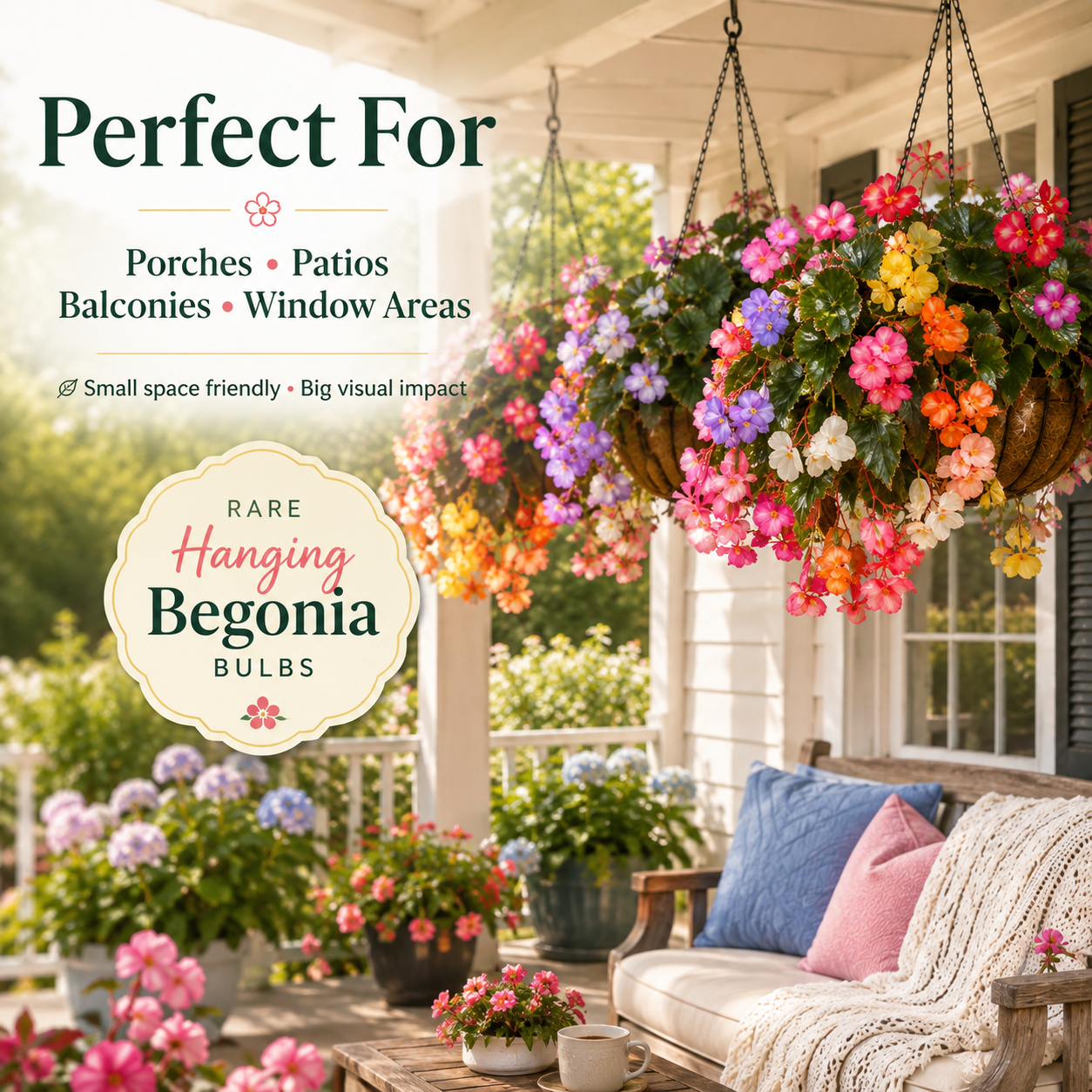 Rare hanging begonia bulbs
