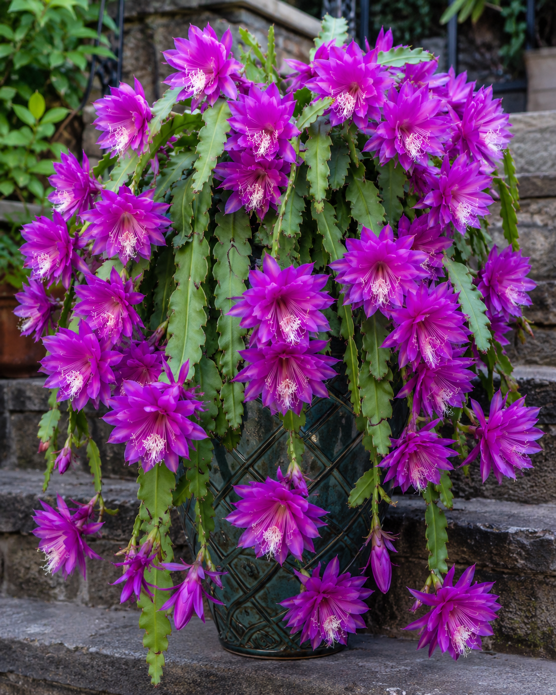 Lantern Flower Cactus Hanging Basket