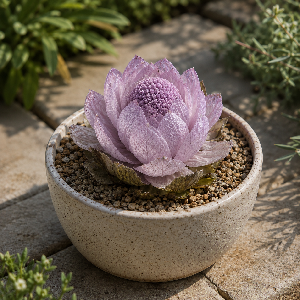 Rare snow lotus bulb