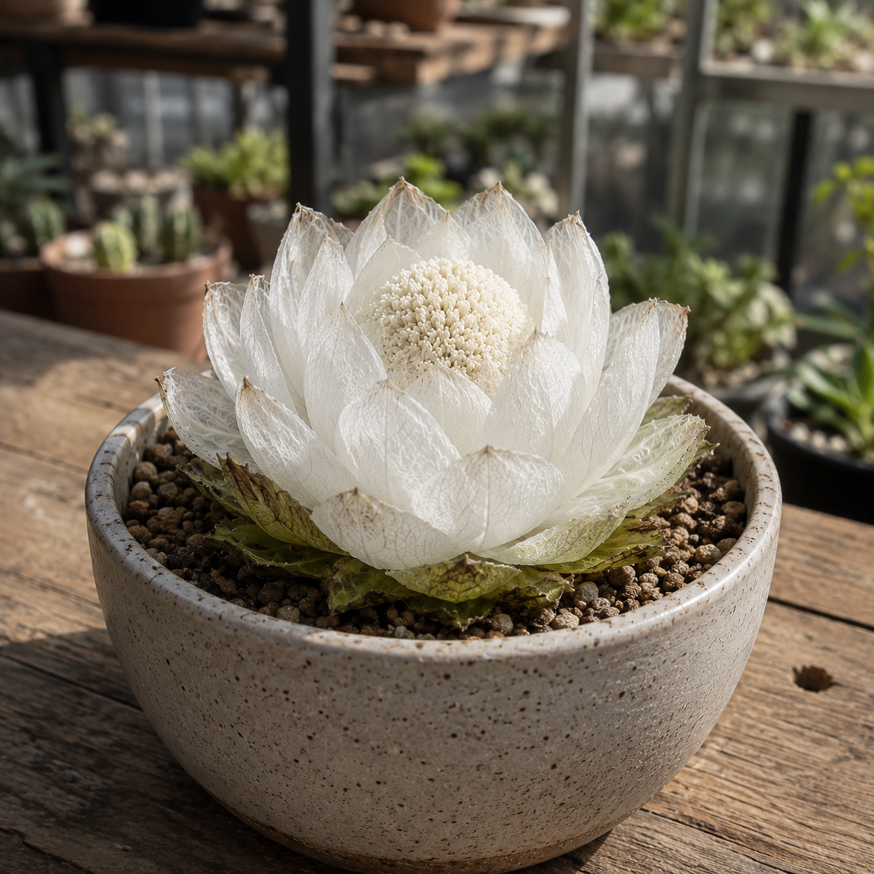Rare snow lotus bulb