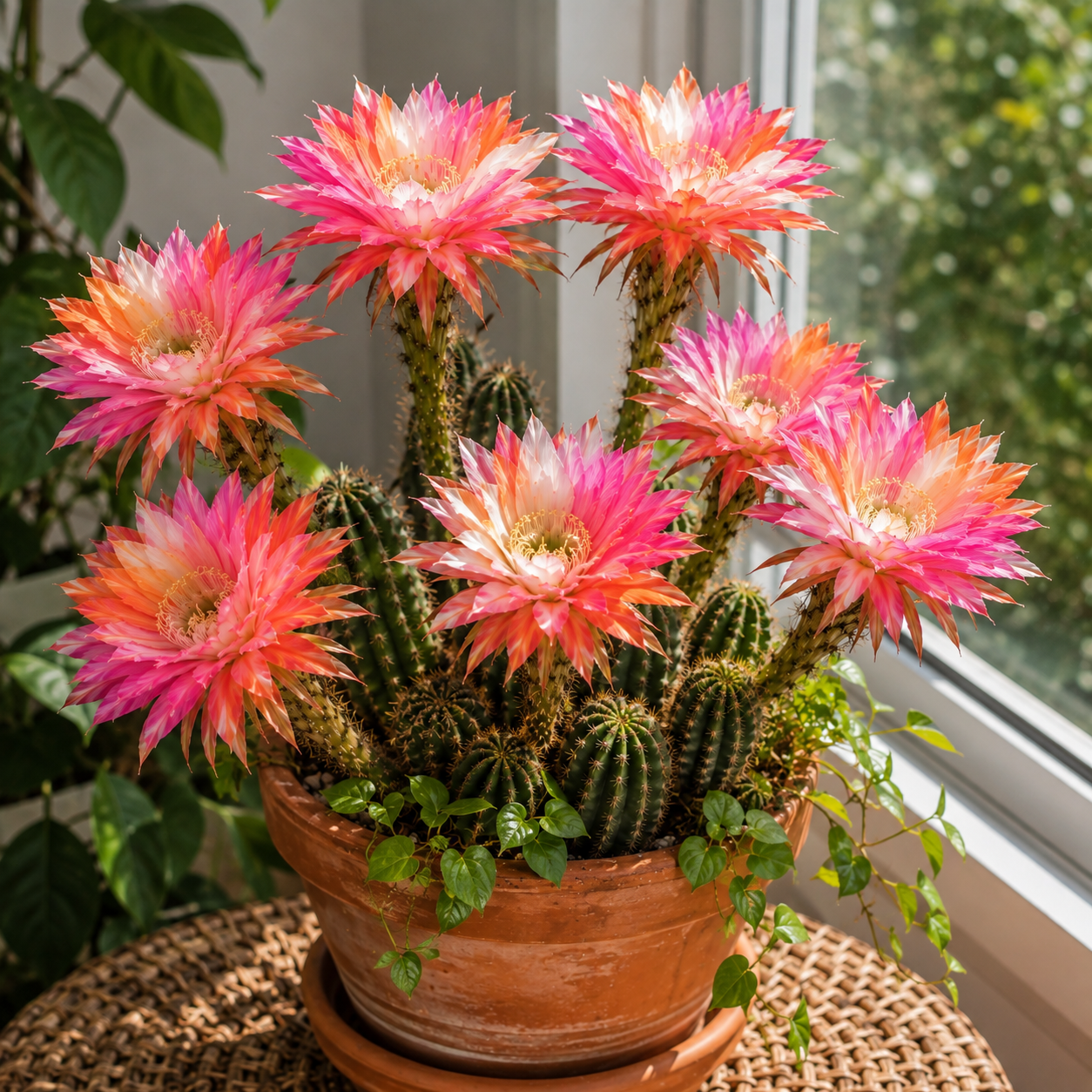 🌵👑 Giant Double Crown Cactus  bulbs — Tall & Extra-Full Blooms