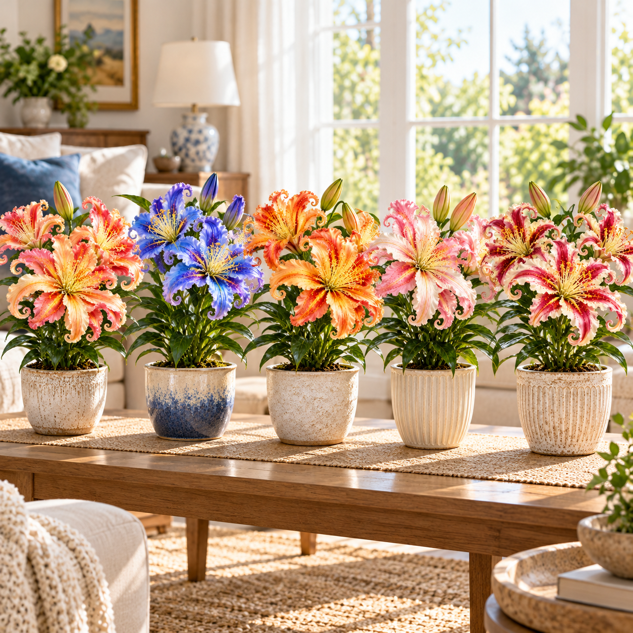 🌸 Fantasy Curl Lily Bulbs – Giant Spiral Blooms for Water & Soil Growing! 💧🌱